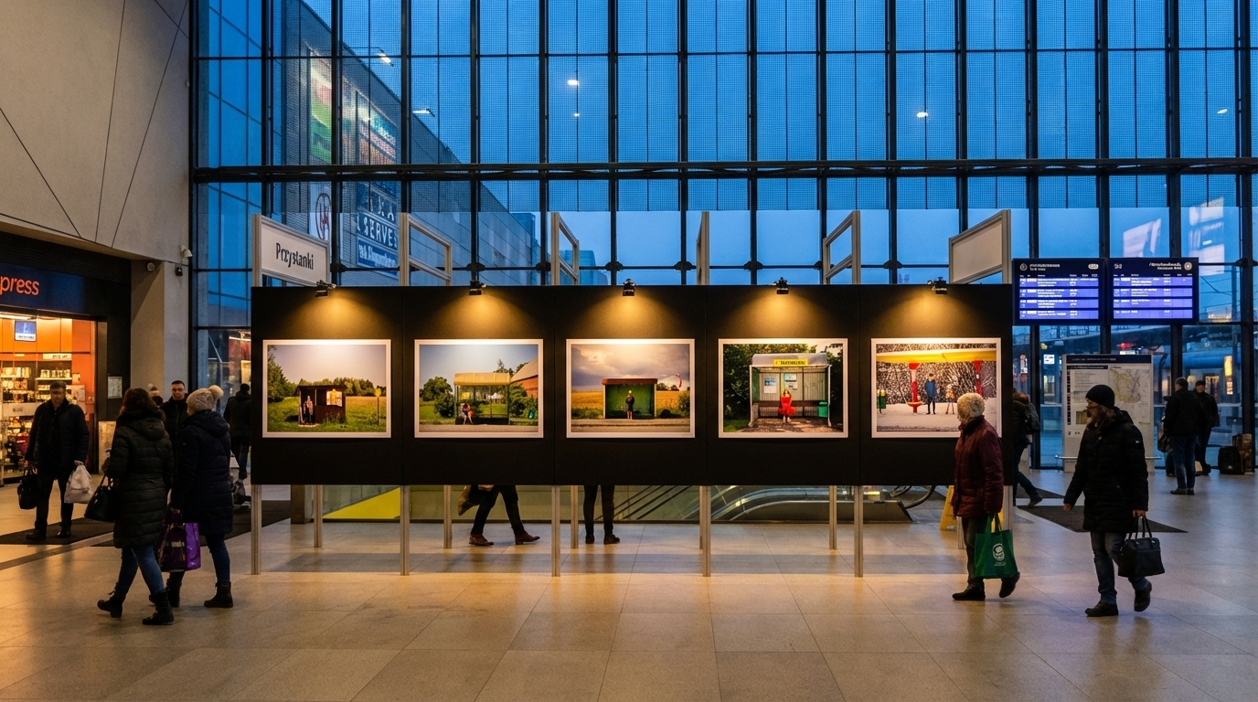 Wernisaż „Przystanki” na dworcu PKP w Katowicach